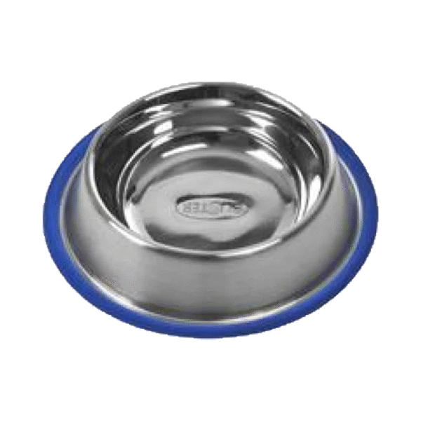 Buster Stainless Steel Dog Bowl Blue Base,  0.70 liter