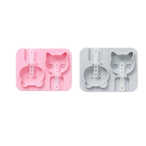 Cat Home Candy Chocolate Popsicle Mold, 2 Pcs