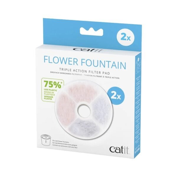Cat Water Drinking Flower Fountain Filter FT4005 , 2 Pcs