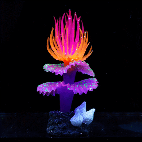 Fluorescent Sea Worm Coral Ornament