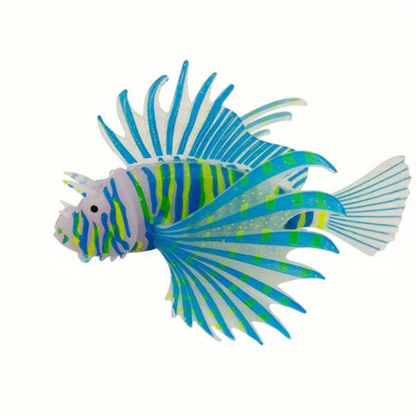 Glow In The Dark Lionfish Aquarium Decor