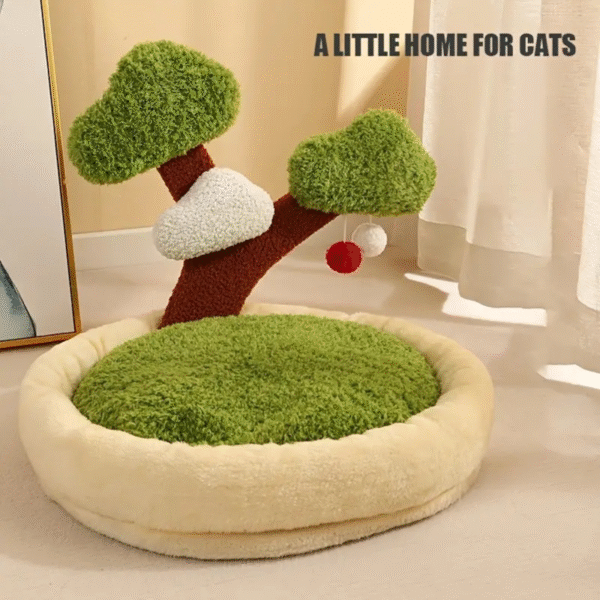 Lucky Tree Cat Bed and Scratching Post