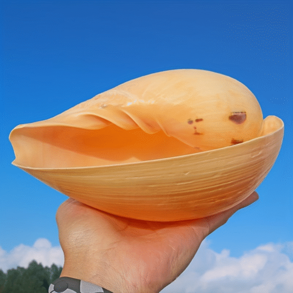 Natural Yellow Conch Shell 10cm