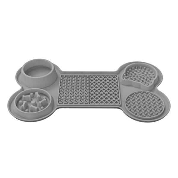 Pet Slow Feeder Licking Mat Multi Purpose 6 In 1