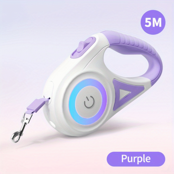 Retractable Dog Leash with LED Flashlight 5 m