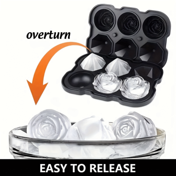 Rose Diamond Ice Mold with Lid