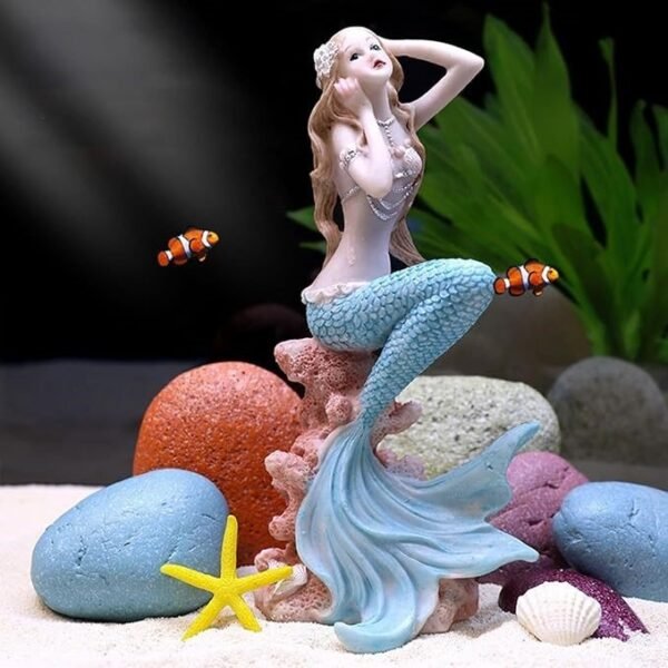 Statue Mermaid Princess For Aquarium
