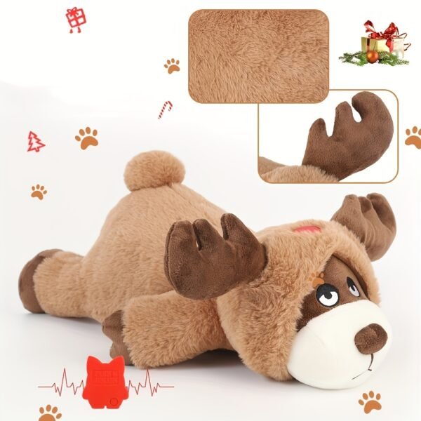 PET FULED Heartbeat Plush Toy For Small And Medium Dog
