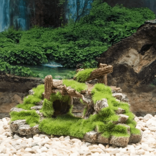 Aquatic Moss Bridge & Fish Cave Decor