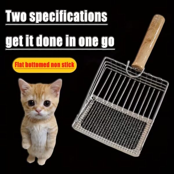 Stainless Steel Cat Litter Scoop With Fine Holes