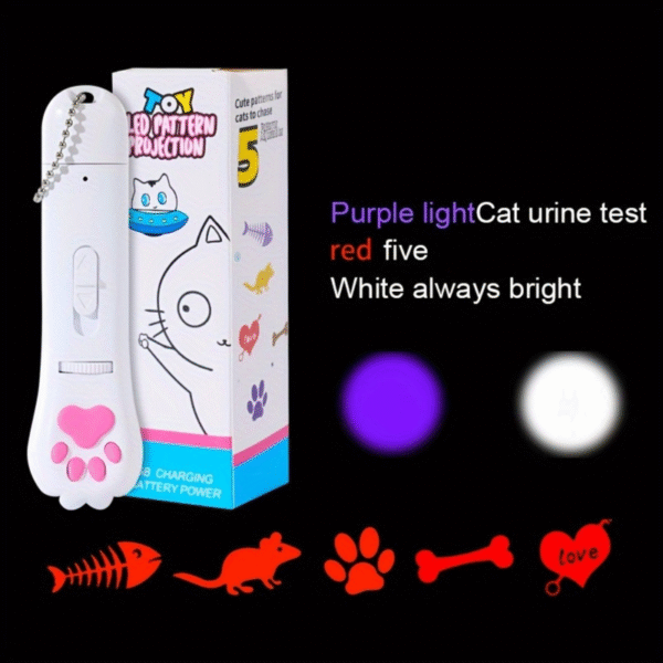 LED Multi Interactive Cat Teaser Wand