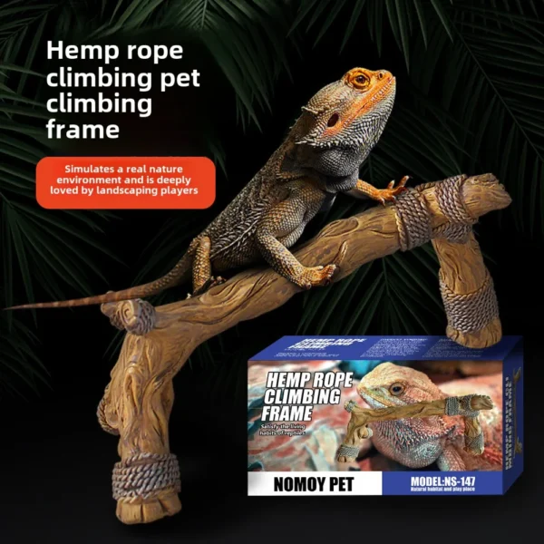 Hemp Rope Climbing Pet Frame for Lizards & Reptiles