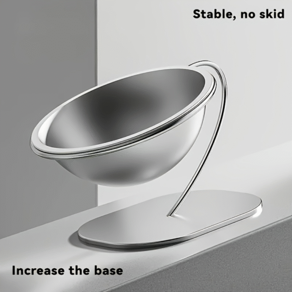 Premium Stainless Steel Elevated Cat Bowl