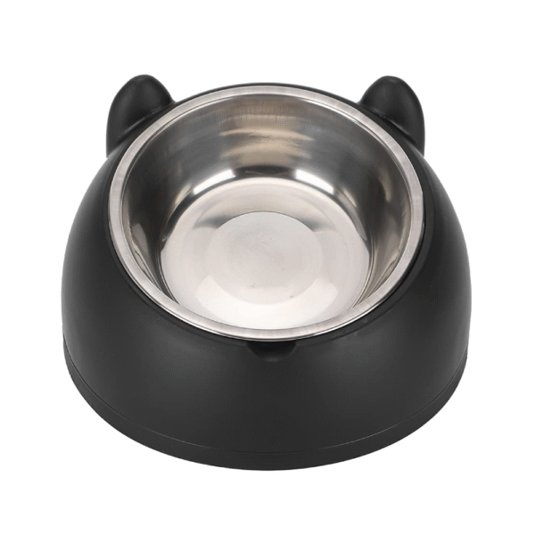 Raised Cat Bowl Stainless Steel For Neck Protection