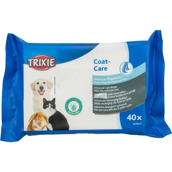 Trixie Universal Care Pet Wipes with Aloe Vera 40pcs