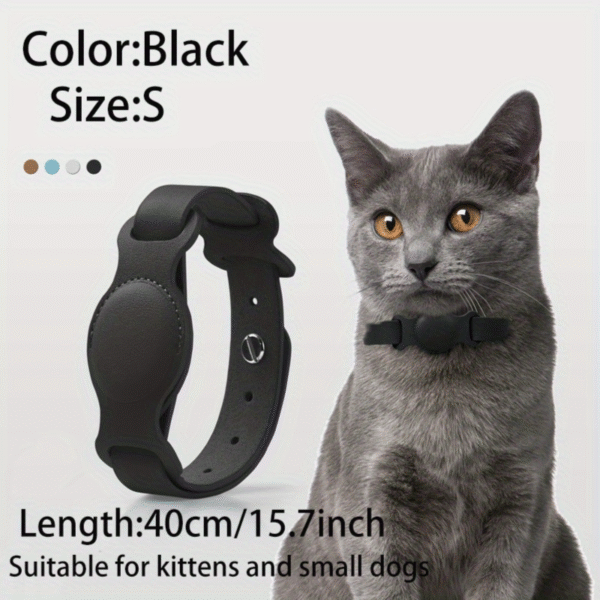 Airtag Pet Collar Premium Design black