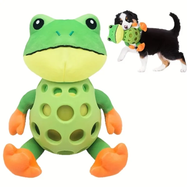 Frog Dog with Tough Armor Dog Toy