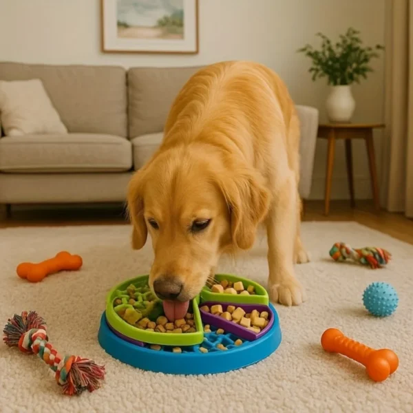Interactive Dog Puzzle Toy 3 Layer Rotating