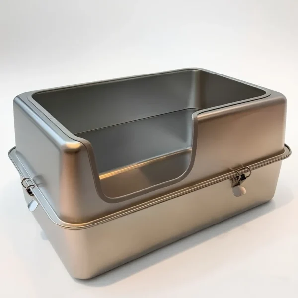 ZIWINA Stainless Steel Cat Litter Box