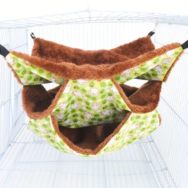 Plush Triple Layer Pet Hammock for Sugar Gliders