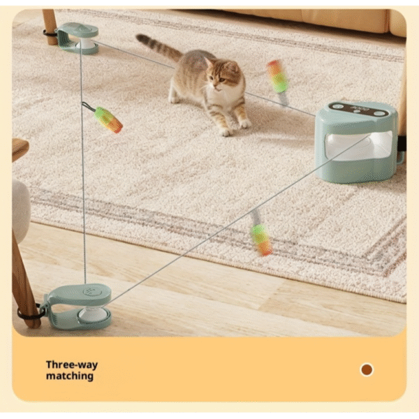 Auto Bird-Chirping Cat Teaser with Remote Control