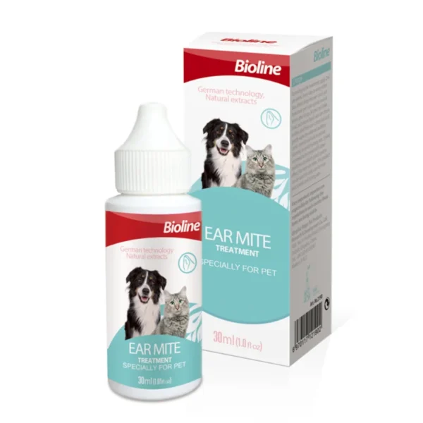 Bioline Ear Mite Treatment for Dogs and Cats 30 ml