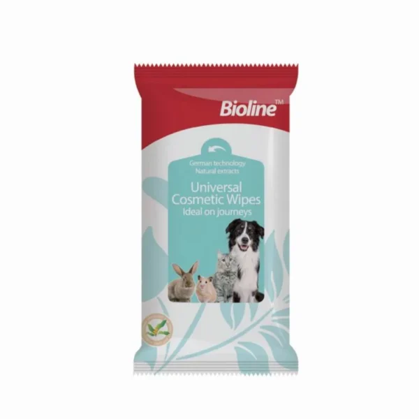 Bioline Universal Cosmetic Wipes For Pets- 10 Pcs
