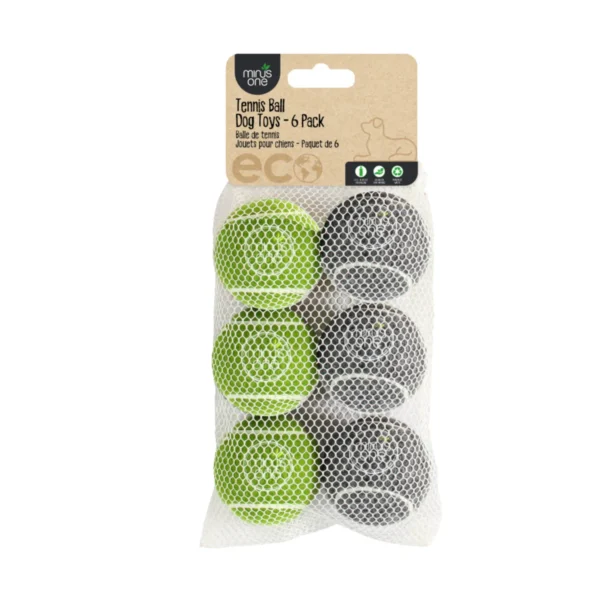 Bouncy Tennis Ball Dog Toys 6 Balls