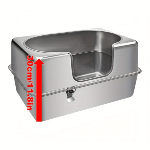 Cleopatra Stainless Steel Cat Litter Box XL 36L