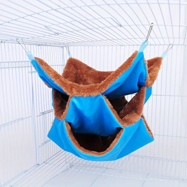 Plush Triple Layer Pet Hammock for Sugar Gliders