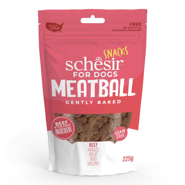 Schesir Break MeatBalls Dog Snacks Beef Flavor 225g
