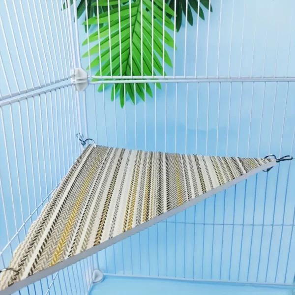 Triangle Hammock for Small Animals and Parrots