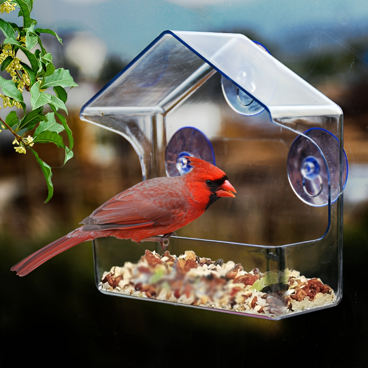 Window Bird Feeder ergonomic design