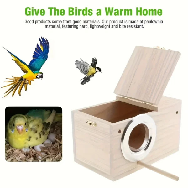 Wooden Bird Nest Box 30x15x15 cm