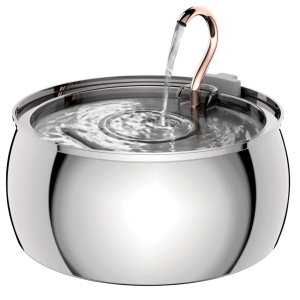 Stainless Steel Pet Water Fountain Yabstrip Model, DC-WF5009 - 4 L