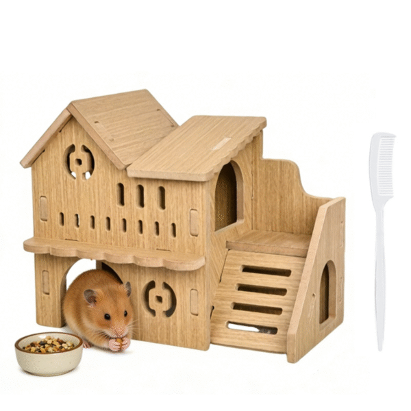 Hamster with Chew Proof Multi Level Villa
