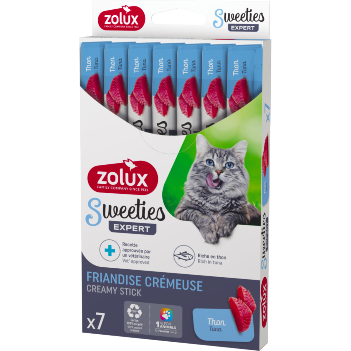 Sweeties Creamy Stick for Cats, Tuna, 7 pcs box